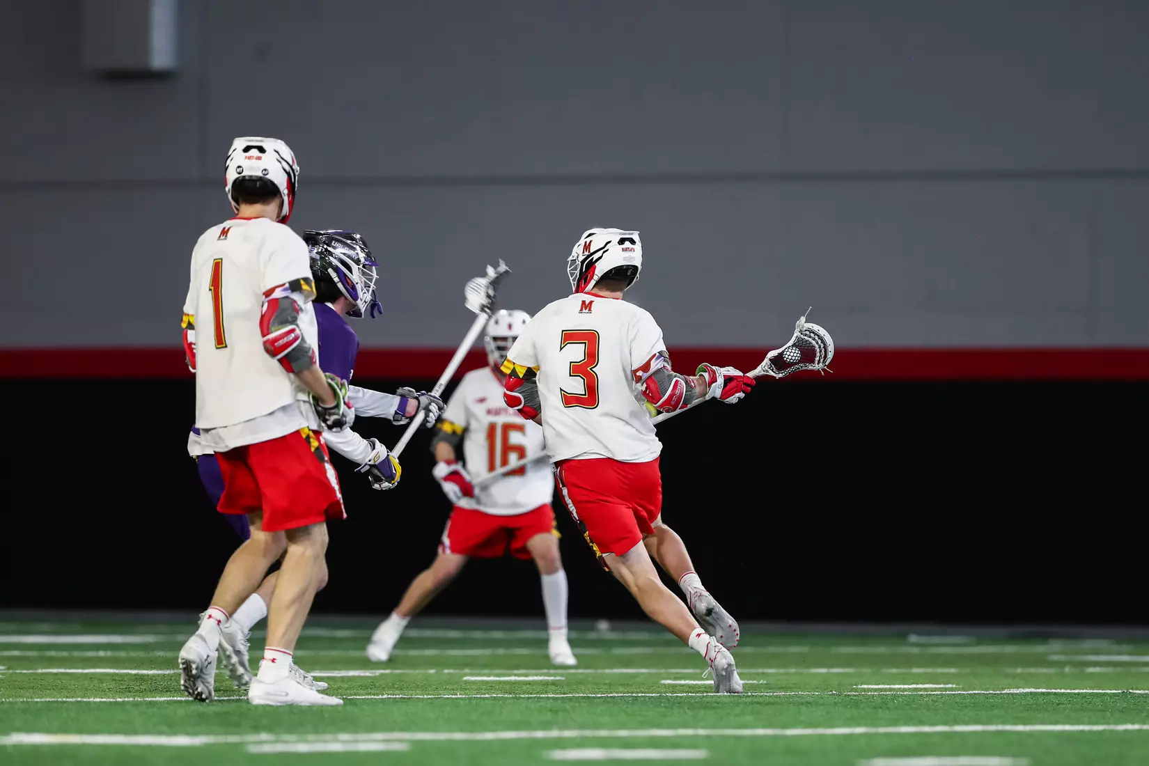 Jonathan Donville (3). Maryland Terrapins vs. the Albany Great Danes at Jones-Hill House in College Park, MD on Saturday March 12, 2022. Taylor McLaughlin/Maryland Terrapins
