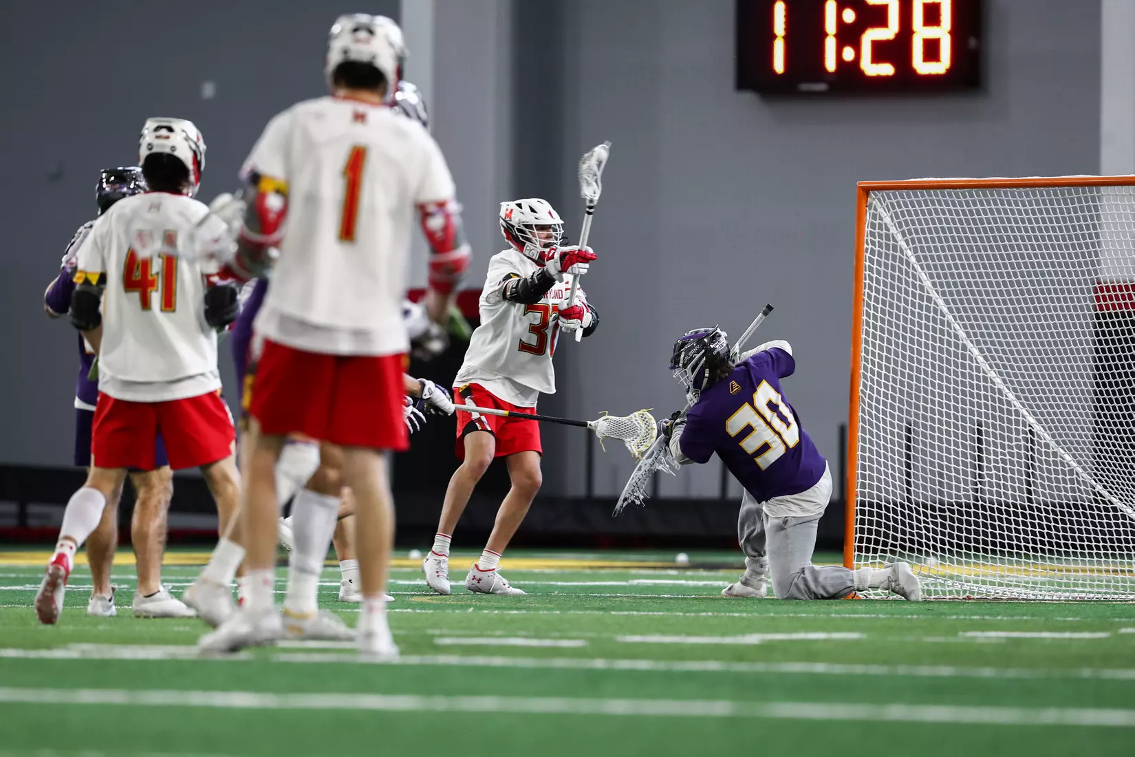 Daniel Maltz (37). Maryland Terrapins vs. the Albany Great Danes at Jones-Hill House in College Park, MD on Saturday March 12, 2022. Taylor McLaughlin/Maryland Terrapins