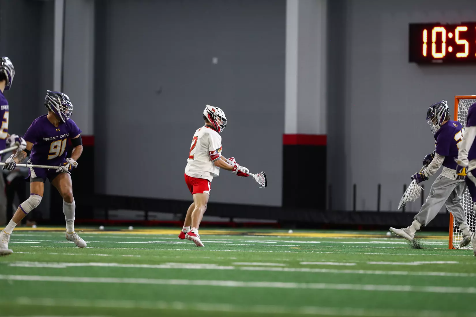 Bubba Fairman (2). Maryland Terrapins vs. the Albany Great Danes at Jones-Hill House in College Park, MD on Saturday March 12, 2022. Taylor McLaughlin/Maryland Terrapins