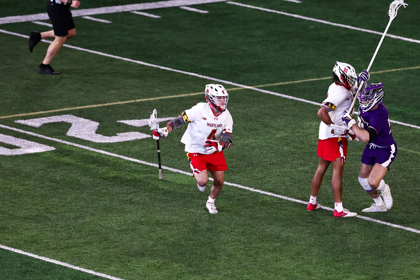 Eric Malever (4). Maryland Terrapins vs. the Albany Great Danes at Jones-Hill House in College Park, MD on Saturday March 12, 2022. Taylor McLaughlin/Maryland Terrapins