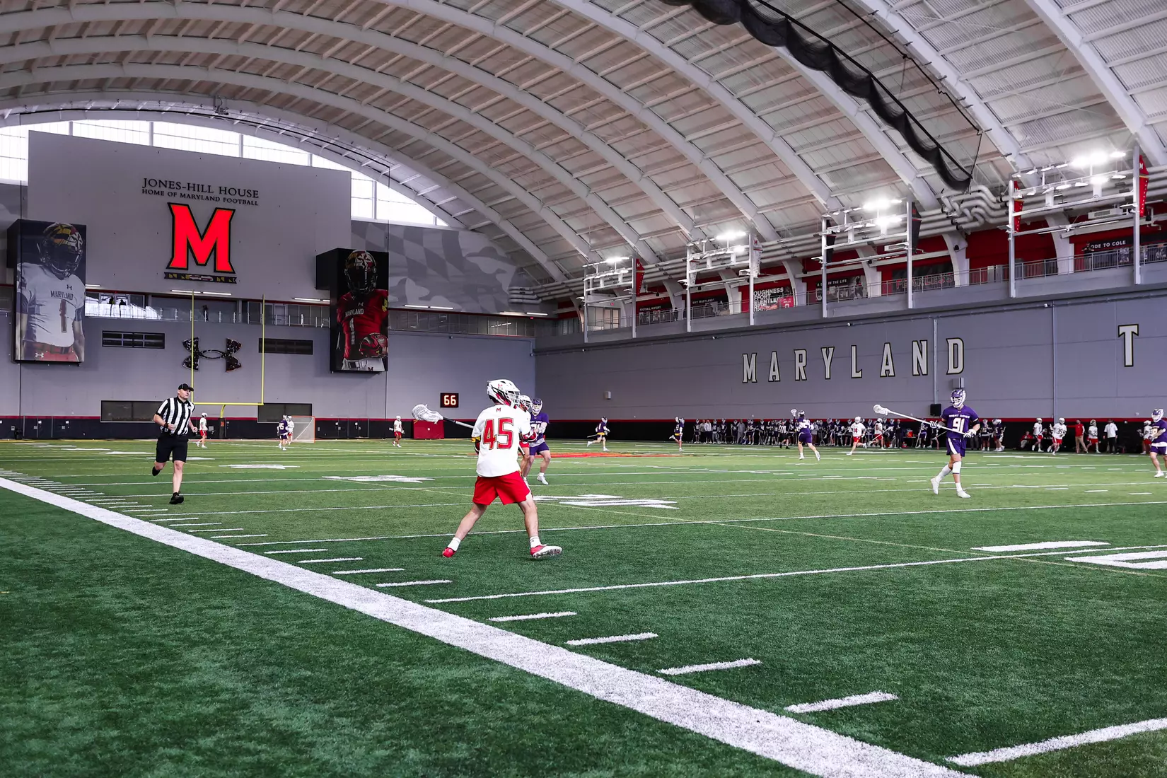 Daniel Kelly (45). Maryland Terrapins vs. the Albany Great Danes at Jones-Hill House in College Park, MD on Saturday March 12, 2022. Taylor McLaughlin/Maryland Terrapins