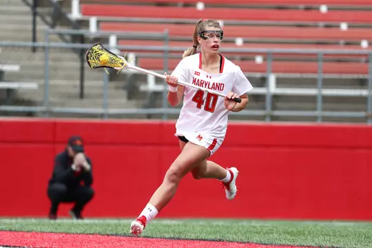 Hannah Leubecker (40).
(1) Maryland Terrapins vs. (3) Rutgers Scarlet Knights in the Championship Game of the 2022 Big Ten Womenâ??s Lacrosse Tournament at SHI Stadium in Piscataway, NJ. on Sunday, May. 8, 2022.