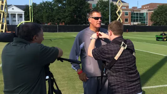 Coach Edsall Mic?d Up for College GameDay
