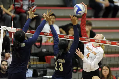 Terps Fall in Three Sets to #15 Duke