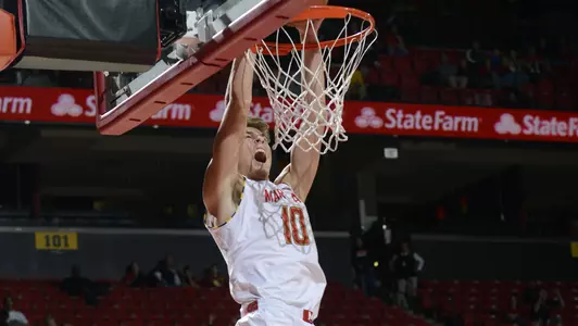 Terps Cruise by Catholic in Exhibition Victory