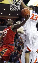 Maryland falls to Virginia 61-58