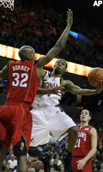 Virginia Tops Maryland, 91-76