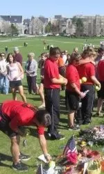 Maryland Visits Virginia Tech Memorial