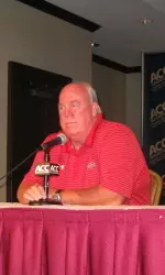 Friedgen Greets Media at ACC Kickoff