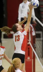 North Carolina Defeats Maryland Volleyball in Three