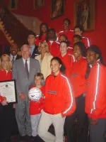 NCAA Champion Terps Visit Maryland's Governor Ehrlich