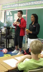 Student-Athletes Visit Tulip Grove Elementary for Career Day