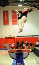 Gymnastics Claims Two Season-Best Event Scores
