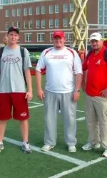 Coach of British College Football Team Visits Terrapin Practice