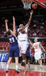 Women's Hoops Downs Samford, 76-49