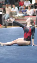 Maryland Gymnasts Compete in Red vs. Black Intra-Squad Meet