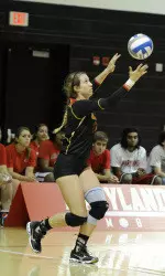Eagles Top Terps in Four Sets
