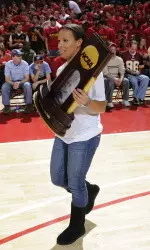 National Champs Honored at Men's Game