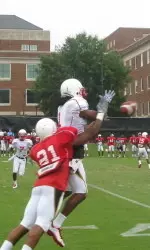 Terps Don Pads for the First Time