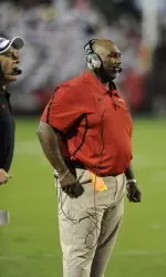 Johnson, Powell Visit with Media