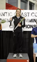 Vogel Wins 200 Fly, Terps Place Fifth in ACC Swimming and Diving Championships