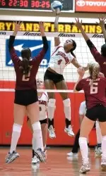 Jade Brown's 17 Kills Pace Terps Against Blue Devils