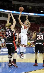 Terps Fall to Louisville in Elite Eight, 77-60