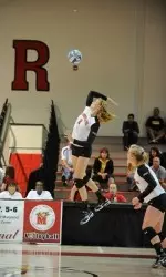 Volleyball Swept by In-state Rival Towson