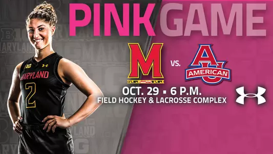 #2 Maryland Hosts American for Pink Game Wednesday