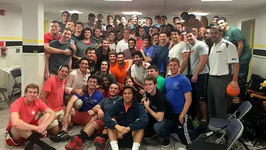 Turgeon Visits With Fraternities On Campus