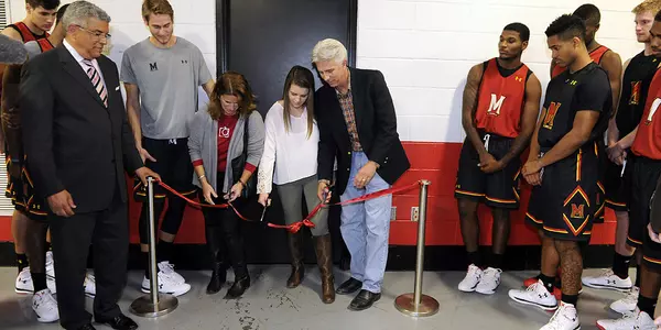 Terps Honor Lederer with New Managers' Locker Room