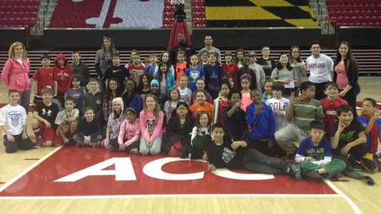 Terps Host Students from Crofton Elem. School