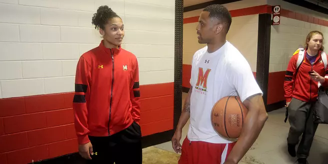 Fans, Staff Welcome Terps Home from Final Four