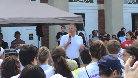 Edsall, Terps Walk to Support Best Buddies Maryland