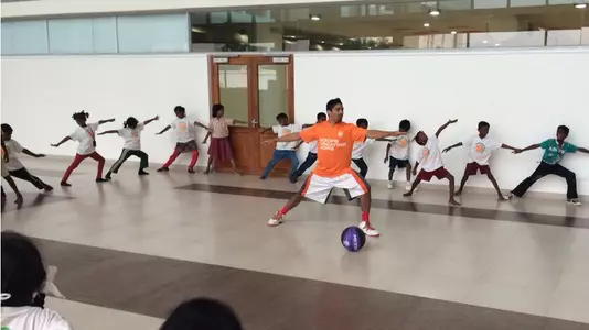 Ram Volunteers in India for Hoops Creating Hope