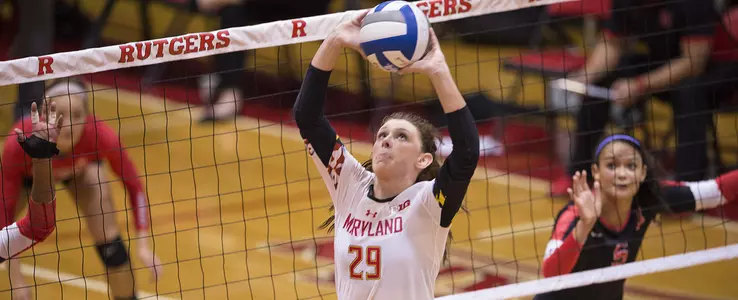 Rutgers Outlasts Maryland in Five Sets