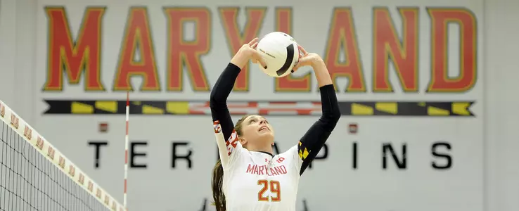 Terps Challenge #8 Huskers in Four Sets