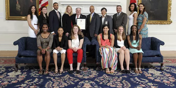 Final Four Terps Visit State House in Annapolis