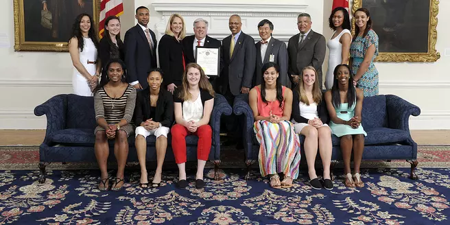 Final Four Terps Visit State House in Annapolis