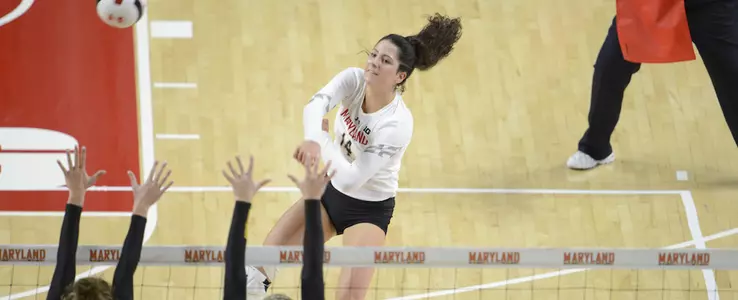 Maryland Falls to Iowa in Three Sets