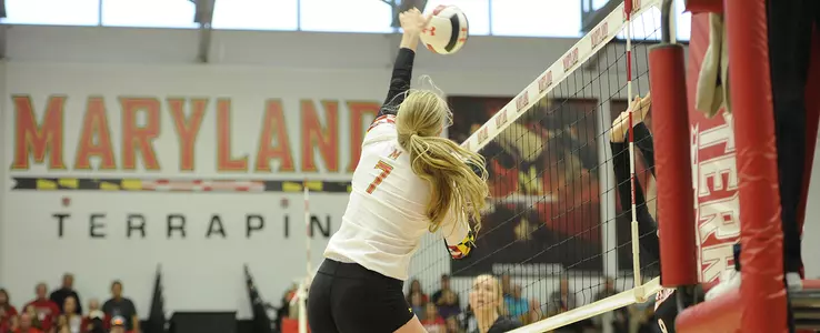 Maryland Falls to #16 Michigan in Five Set Thriller