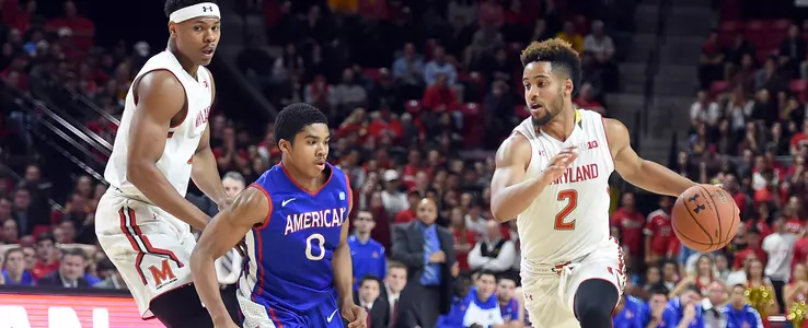 #25 Terps Push Past American, 62-56
