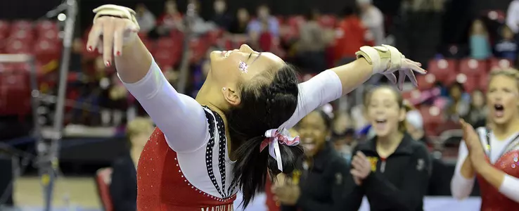 Terps Earn 196.025 At GW Quad Meet