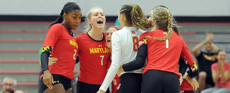Terps Take Down Hornets in Straight Sets