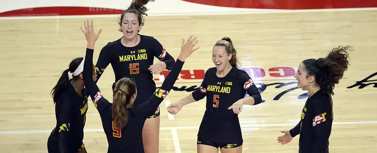 Terps Beat Northwestern in Five-Set Thriller