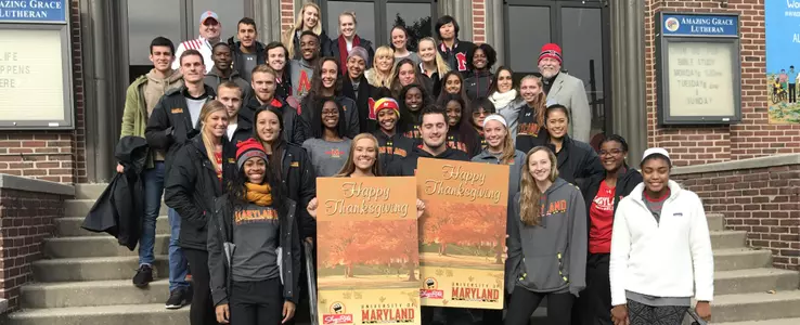 Student-Athletes Join Community, Hold Terpsgiving