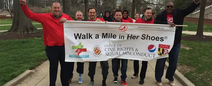 Terps "Walk a Mile in Her Shoes"