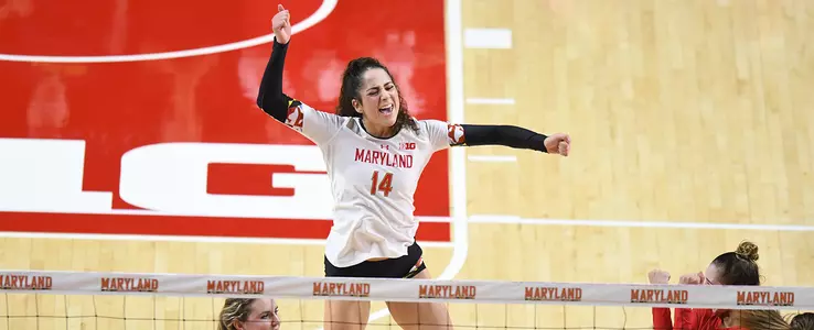 Terps Handle Hoosiers in Straight Sets