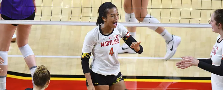Terps Push #23 Michigan to Four Sets