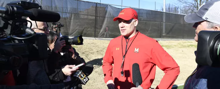 Durkin Meets with the Media Prior to Practice #10